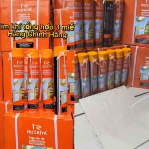 Keo bọt nở Rockiya ( Chính Hãng ) 750ml tạo bọt siêu trắng nhanh khô cách âm cách nhiệt chống thấm hiệu quả