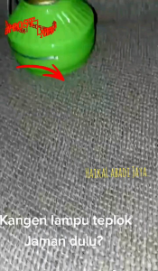 Lampu LED tempel jadul clasik retro baterai AA