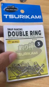 Snap Double Ring Tsurikami Peniti Pancing Berkualitas