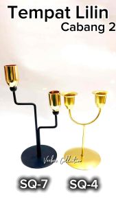 Tempat Lilin 2pc SQ-7 SQ-4/ Standing tempat Lilin/ Wadah Lilin/tatakan lilin