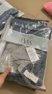 Quần jeans bầu  Quần bầu ống rộng suông thẳng co dãn  thoải mái cho mẹ bầu suốt thai kỳ