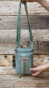 Produk Terbaru!!! Tas Selempang HP Wanita CHIBAO KANVAS BORDIR 2Sleting