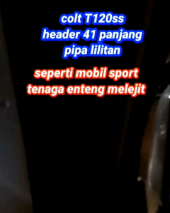 knalpot racing full sistem Colt T120ss header 41 pipa lilitan