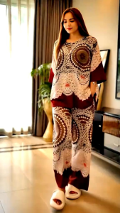 SAF set Calissa Diamond Setelan Wanita Terbaru Dan Terviral 2025 Bahan Rayon Twill Busui