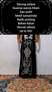 Sarung celana dewasa motif samarinda batik printing adem nyaman dan praktis dipakai