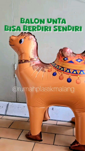 BALON FOIL UNTA 4D camel hewan idul fitri lebaran puasa ramadhan mubarak ramadan eid hiasan aksesoris standing stand dekorasi balloon murah pajangan animal zoo photobooth