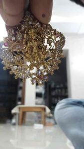 Antique Matte finishing Haram jewellery with matching earrings- high quality products