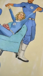 (Ready Stock) fantastic 4 -Spider-Man Marvel Superhero Comic Movie Art Painting Sticker Poster Wall Home Decor No frames