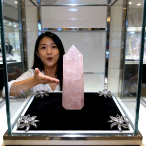 Crystal decorations rose
