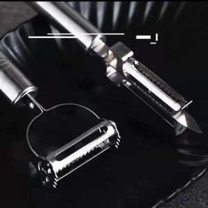 Set 3 IN 1 Parutan Peeler Buah Sayur Stainless Alat Pengupas Buah Stainless 3IN 1