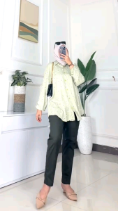 RATI - ADIA SET by Mumu Fashion Setelan Rayon Wanita Motif Bunga Bestseller Bisa COD
