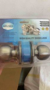 GAGANG PINTU BULAT KUNCI IZUMO / Handle Tarikan Pintu Kamar Mandi Kualitas Bagus