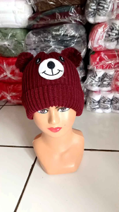 KUPLUK ANAK POMPOM MOTIF DOGGY LUCU