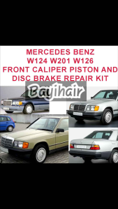 W124 W201 W126 FRONT CALIPER PISTON AND DISC BRAKE REPAIR KIT