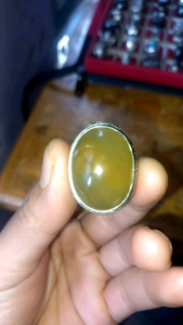 natural biosolar aceh/idocrase.dim 25×18×10mm.gosokan mumbul mulus no krak