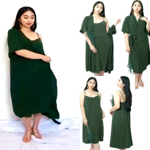 BAJU tidur wanita dewasa piyama kimono set dress spandek katun pakaian tidur busana wanita