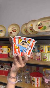 Bát Thố Đựng Đồ Ăn Vặt Bắp rang Gà Khoai Tây…..in Hình Shin Bằng Sứ Cao Cấp - Thố Bát Đa Năng Đựng Đồ Ăn [chính hãng]