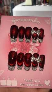 เล็บเจล ลูกแก้วโบว์เพชร เลือกไซค์ แจ้งในแชตน่ะคะ หากไม่แจ้งร้านทำMไห้ค่ะ
