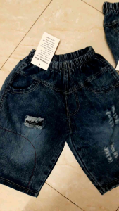 [FLASHSALE 49K ]Quần jean lửng trẻ em bé trai 18_35kg 3_6 tuổi