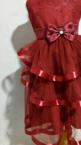 MOELLA Gaun pesta ulang tahun anak perempuan brokat mutiara 2 - 5 tahun