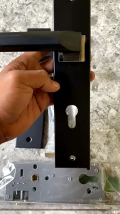 PROMO Handle pintu rumah utama kamar premium stainless steel besar 25cm black seris