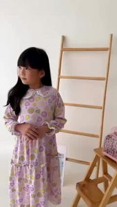 Hooneybee Hilya Hijau Gamis Anak Perempuan 2 sampai 8 Tahun Baju Muslim Cewek