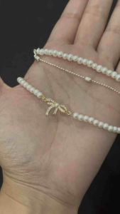 สร้อยมุก สร้อยข้อมือมุก กำไลมุกจี้โบว์🤍 - Pearl Bracelet 02