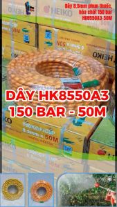 DÂY XỊT THUỐC SÂU 8.5MM3 LỚPCUỘN 50M150 BAR DÙNG PHUN THUỐCDÂY XỊT RỬA XE ÁP LỰC CAO HIỆU HEIKO HK8550A3 Dây Phun Xịt Đa Màu Sắc 50M Bảo Hành Sản Phẩm 1 Tháng - Lazada