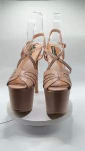 Elegant Pageant Heels Bragais inspired 6.8 inches nude color 36-40 size