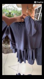 ZAWA Stella Muslimah Swimwear Grey - Baju Renang Muslimah Hijab Syari Sporty Remaja Perempuan