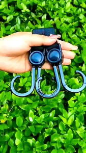 5 PCS Tali Kait Gantungan 2 Hook Tiang Kereta Dorong Belanja Stroller Strolley Bayi Sepeda Motor multifungsi Plastik
