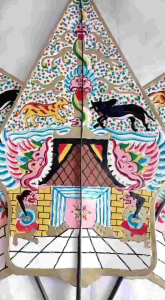 Wayang Gunungan Bahan Kertas Duplek tebal Ukuran besar +-80cm