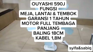 KIPAS ANGIN / KIPAS JEPIT / KIPAS DINDING OUYASHI 15W 5 BALING 590J