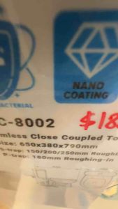 Domaco x Cassanova 8002 Strong Rimless Flushing w/ Nano & Anti-bacterial Coated Toilet Bowl