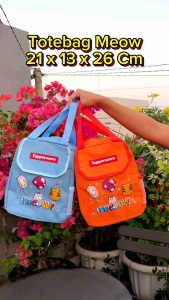 Tas Bekal Tupperware Meow New 2024 (Zipper Bunga Es)