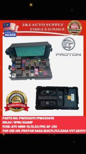 PW950648/950647 PROTON GENUINE PARTS FUSE BOX WITH RELAY/FUSE/FUSE TAP/COVER FOR USE ON: PROTON SAGA BLMFLXSAGA VVTSAVVY