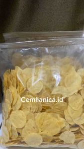 Cemilanica.id - Opak Mentega Mentah 1kg Opak Singkong Opak Mini Kecimpring Keripik Opak Asin Gurih Renyah