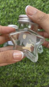 โหลแก้วรูปดาว ขวดแก้ว เล็ก (ถ่ายจากสินค้าจริง)