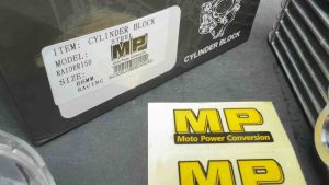 MP CYLINDER BLOCK STEEL FOR RAIDER 150 carb type SIZE 66mm RACING