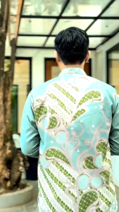 Kemeja Batik Pria Lengan Panjang Modern Modis Terbaru S M L XL XXL Seragam Murah