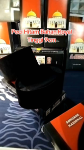 Peci Songkok Hitam Tinggi 9cm Pria dewasa dan anak Bahan Royal