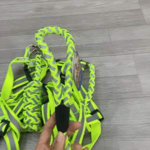 Dây xích ngực dắt thú cưng đi dạo - Màu xanh huỳnh quang - Size M