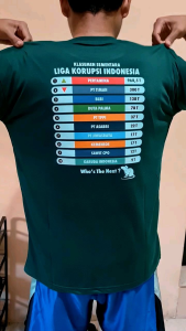 Kaos Liga Korupsi Indonesia Baju Kata-kata Keren Nyindir Pertamina Bahan Premium