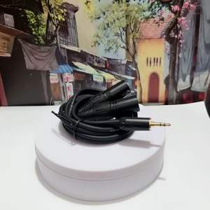 Dây Audio 3.5mm ra 2 Jack Canon Đực dài 1m