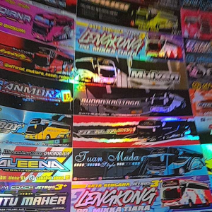 STIKER BUS BASURI LENGKONG HOLOGRAM ORIGINAL ANTI AIR