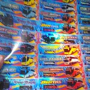 STIKER BUS BASURI HOTWEHEELS BAHAN HOLOGRAM ORIGINAL ANTI AIR / STIKER BUS BASURI OROGINAL