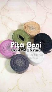 [ 4 CM X 5 YARD] 1 ROLL PITA GONI PITA KADO HAMPERS SOUVENIR HADIAH GIFT ART CRAFT PAPER DIY PITA KAIN GONI NATURAL JUTE RIBBON DEKORASI VINTAGE OBRAS BURLAP KOREA ROLL ANYAMAN BRAIDED RENDA WEDDING DECORATION TABLE VAS VASE