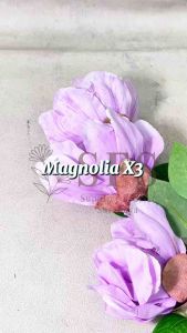 [MAGNOLIA X3] BUNGA PALSU MAGNOLIA CANTIK PREMIUM HIASAN RUMAH DEKORASI VAS ARTIFICIAL FLOWER ESTETIK REALISTIS MEWAH ELEGAN RUANG TAMU DAN PERNIKAHAN DEKORASI WEDDING DECORATION PELAMINAN NATURAL TANGKAI PANJANG KADO BUKET BUNGA SUPPLIER FLORIST SURABAYA