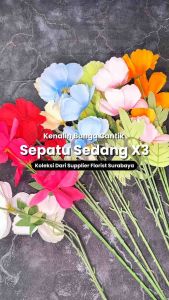 [SEPATU SEDANG X3] KEMBANG SEPATU BUNGA SEPATU HIBISCUS BUNGA SEDAP MALAM BUNGA TANGKAI PANJANG MENJUNTAI DEKORASI PELAMINAN PERNIKAHAN KAWINAN WEDDING DECORATION TABLE DECORATION DIY BUKET BUNGA BOUQUET FLOWER ARTIFICIAL FLOWER BUNGA PALSU BUNGA KAIN
