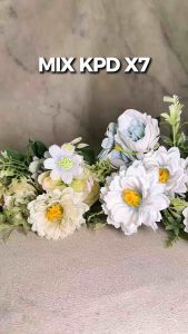 [MIX KPD X7] BUNGA PALSU KRISAN DAISY PEONY MAWAR ROSE ARTIFICIAL FLOWER CHRYSAN CHRYSANT BUNGA HIAS RUANG TAMU TABLE DECORATION DEKORASI PELAMINAN WEDDING FLORIST SURABAYA BOUQUET BUKET BUNGA KOREA CAMPUR GERBERA RUMPUT